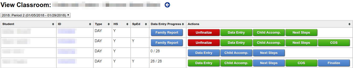 ELRS Pre-K Data Entry