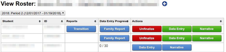 Kindergarten Data Entry